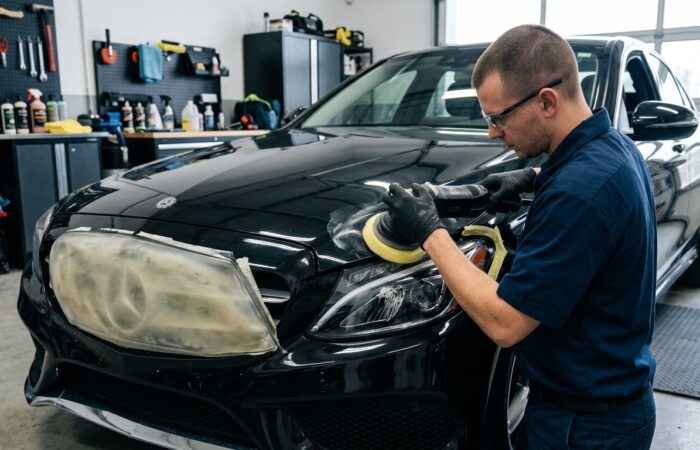 Professional Headlight Cleaning Services in Lakewood, NJ for cloudy car headlights
