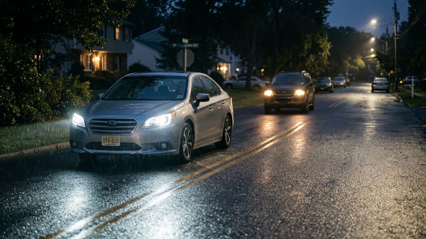 Headlight Lens Restoration Toms River, NJ providing clear headlights for improved nighttime visibility.